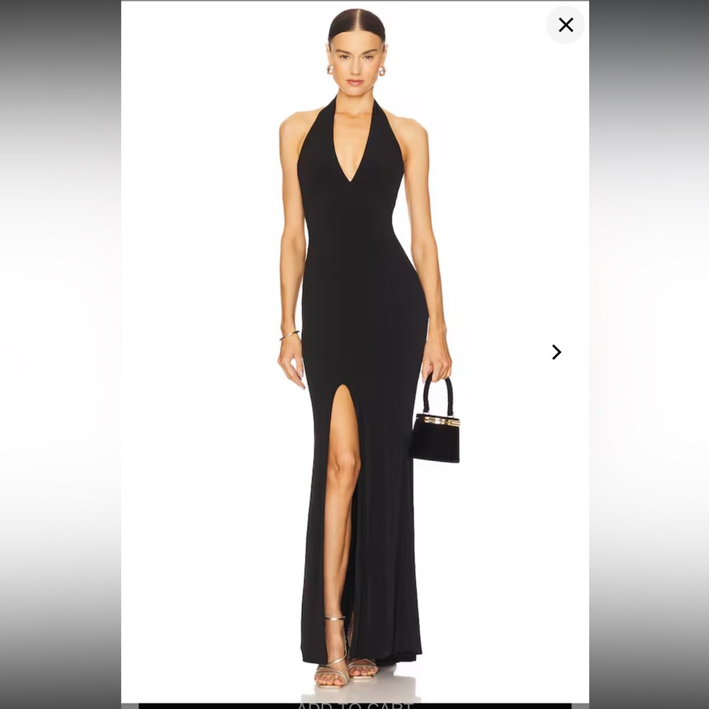 Nookie Black Halter Backless Gown - The Illegal Dress